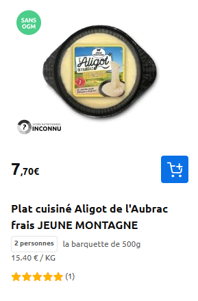 Aligot 500g